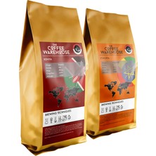 The Coffee Warehouse Avantaj Paket 2 x 250 gr Kenya 250 gr + Etiyopya 250 gr Filtre Kahve Taze Kavrum