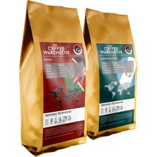 The Coffee Warehouse Avantaj Paket 2 x 250 gr Kenya 250 gr + Guatemala 250 gr Filtre Kahve Taze Öğütülmüş