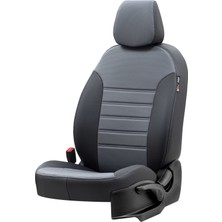 Otom Seat Alhambra 1996-2010 Özel Üretim Koltuk Kılıfı New York Design Füme - Siyah