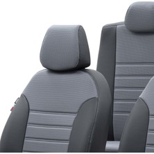 Otom Seat Alhambra 1996-2010 Özel Üretim Koltuk Kılıfı New York Design Füme - Siyah