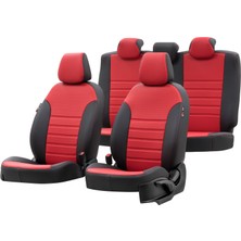 Otom Seat Cordoba 2003-2009 Özel Üretim Koltuk Kılıfı New York Design Kırmızı - Siyah