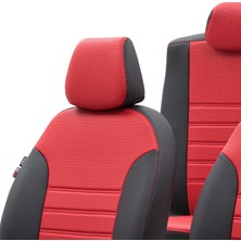 Otom Seat Cordoba 2003-2009 Özel Üretim Koltuk Kılıfı New York Design Kırmızı - Siyah