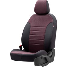 Otom Seat Mii 2012-2019 Özel Üretim Koltuk Kılıfı Milano Design Bordo - Siyah