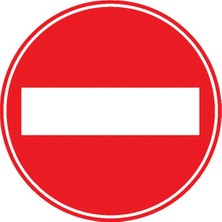 Yıldırım Taşıt Giremez Trafik Levhası