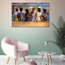Talya Tablo Pink Floyd Güzelleri, Nü, Talya Kanvas Tablo