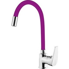 Arçe Esnek Mor Spiralli Kuğu Mutfak Evye Bataryası