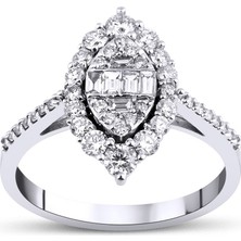 Mas Diamond 0,81 Karat Baget Yüzük