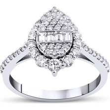 Mas Diamond 0,76 Karat Baget Yüzük