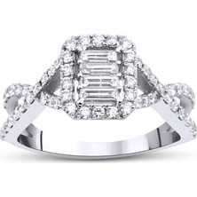 Mas Diamond 0,78 Karat Baget Yüzük