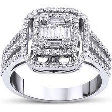 Mas Diamond 0,74 Karat Baget Yüzük