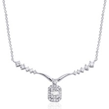 Mas Diamond 0,51 Karat Baget Pırlanta Kolye