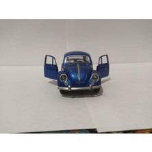 Mavi Kraliyet İlan Metal Vosvos Arabalar Dünyası Kapılar Kaput Açılır Çek Bırak Sessiz 12 cm Ölçek 1:24