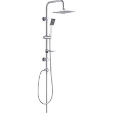 Arçe Tema Banyo Rain Quadro Tepe Duş Takımı Seti