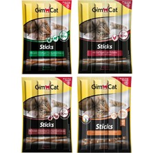 Gimcat Sticks Tahılsız Karışık Avantaj Paketi Kedi Ödül 4'lü 20GR