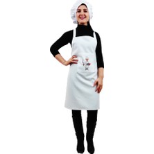Mandalin Consept Chef Mutfak Önlüğü Şapkalı ART35