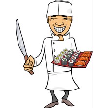 Mandalin Consept Chef Mutfak Önlüğü Şapkalı ART35