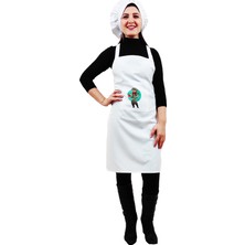 Mandalin Consept Chef Mutfak Önlüğü Şapkalı ART34