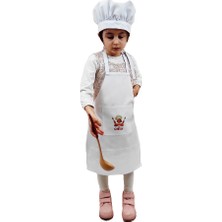 Mandalin Consept Chef Mutfak Önlüğü Şapkalı ART22