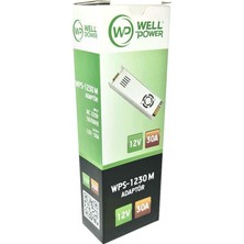 Wellpower 12 V 30 A Slim Adaptör Metal Kasa Fanlı