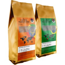 The Coffee Warehouse Avantaj Paket 2 x 250 G Etiyopya 250 G + Brezilya 250 G Filtre Kahve Taze Öğütülmüş