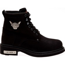 Harley Davidson Gibson Kadın Bot Black - Nubuk