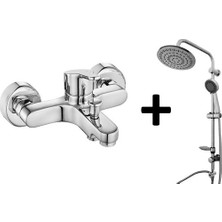 Arçe Eca Spil Banyo Bataryası  Tema Rain Tondo Tepe Duş Seti