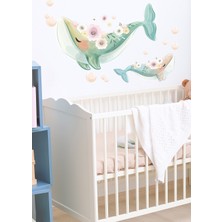 Kt Decoration Sevimli Yunuslar Duvar Sticker Seti