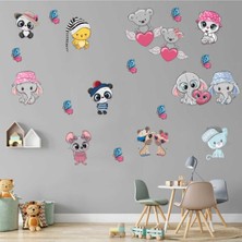 Kt Decoration Sevimli Yavrular Mega Set Dev Duvar Sticker