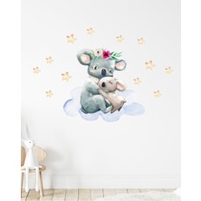 Kt Decoration Annesi Yavrusu Sevimli Koala Duvar Sticker Seti