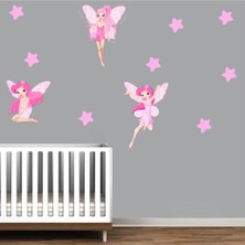 Kt Decoration Çiçek Perileri-2 Xl Kız Çocuk Odası Duvar Sticker