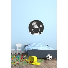 Kt Decoration Siyah Astronot Duvar Sticker Seti