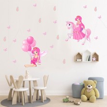 Kt Decoration Çiçek Perileri Xl Kız Çocuk Odası Duvar Sticker