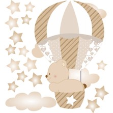 Kt Decoration Şirin Ayıcık Kahverengi Çocuk Odası Duvar Sticker