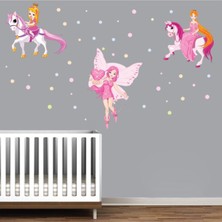 Kt Decoration Prensesler  Kız Çocuk Odası Duvar Sticker