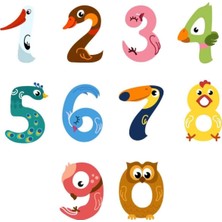 Kt Decoration Şirin Sayılar Çocuk Odası Duvar Sticker