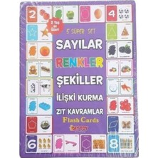 Diy-Toy Myd Oyuncak Dıy Toy Sayılar Renkler Şekiller Ilişki Kurma Flash Cards