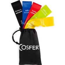 Cosfer CSF5PL Aerobik ve Yoga Bandı 5 Li