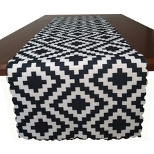 Kırlent Dünyası  Zigzag Desenli  Dekoratif Runner