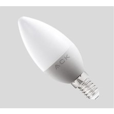 Ack 6,5W E14 Duy LED Mum Ampul - 6500K- Beyaz Işık
