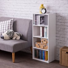 Mozide White Line 4'lü Kitaplık