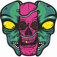 Alien - Skull Sticker - 13162
