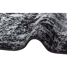 Eko Halı Fresco FS17 Siyah Gri Kolay Temizlenebilir Bambu Halı