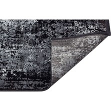 Eko Halı Fresco FS17 Siyah Gri Kolay Temizlenebilir Bambu Halı