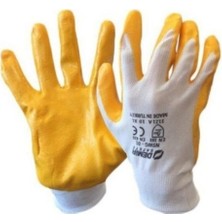 Demir 3 Adet - Demir Safety Iş Eldiveni - Sarı Beyaz