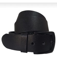 Karagöz Deri Erkek  4,5cm Sığır Vejetal Deri Tek Kat Kot Keten Pantolon Kemeri