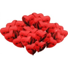 Öfn Aksesuar Öfn 25 Adet Kırmızı Kalp Balon