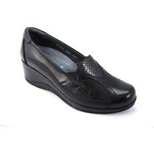 Forelli 57603 Kemik Çıkıntısına Özel Deri Kadın Ayakkabı Siyah 36