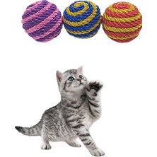 Beyoğlu Hediyelik Kedi Oyuncağı 3 Adet 6 cm Kedi Topu