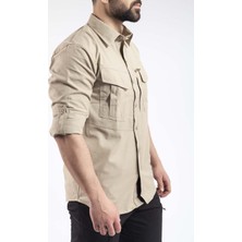 VAV Wear TACTEC01 Tactical Özel Tasarım Gömlek Yüksek Mukavemetli Polyester Ribs Kumaş