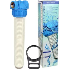 Aquafer 20 Inç Yıkanabilir Su Arıtma Filtresi (1/2 Inç Girişli)